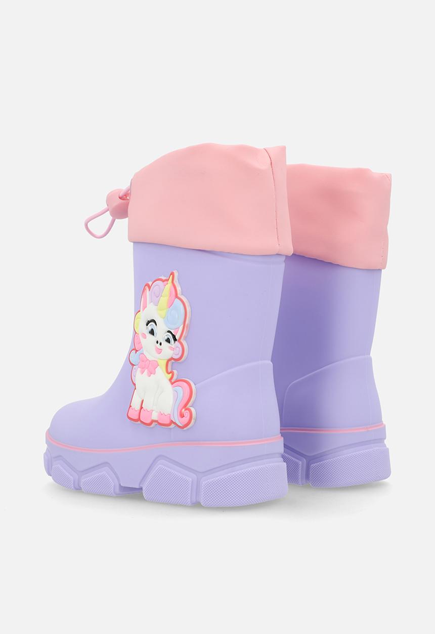 Pop Candy - Unicorn rainboot - lilac/pink
