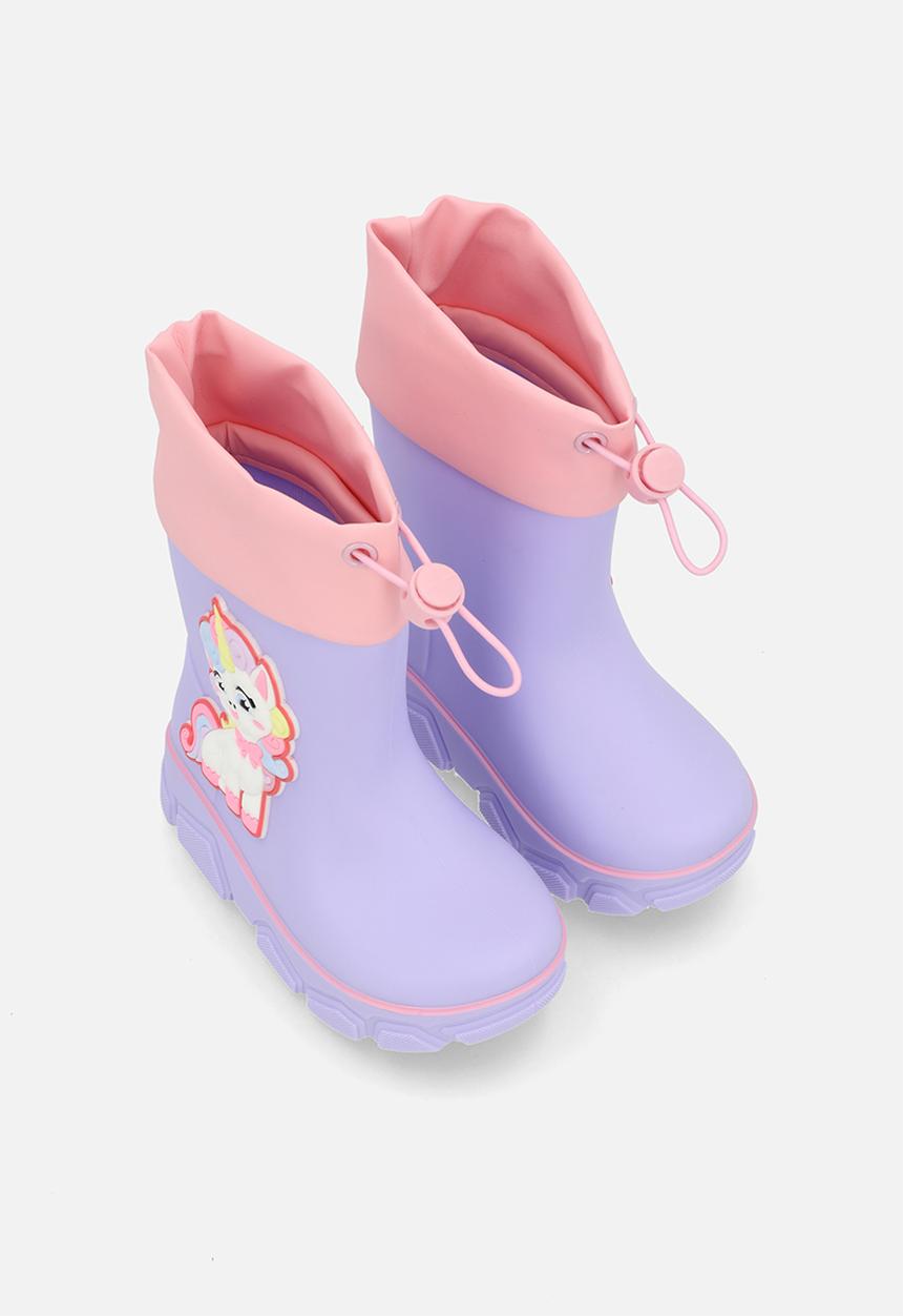 Pop Candy - Unicorn rainboot - lilac/pink