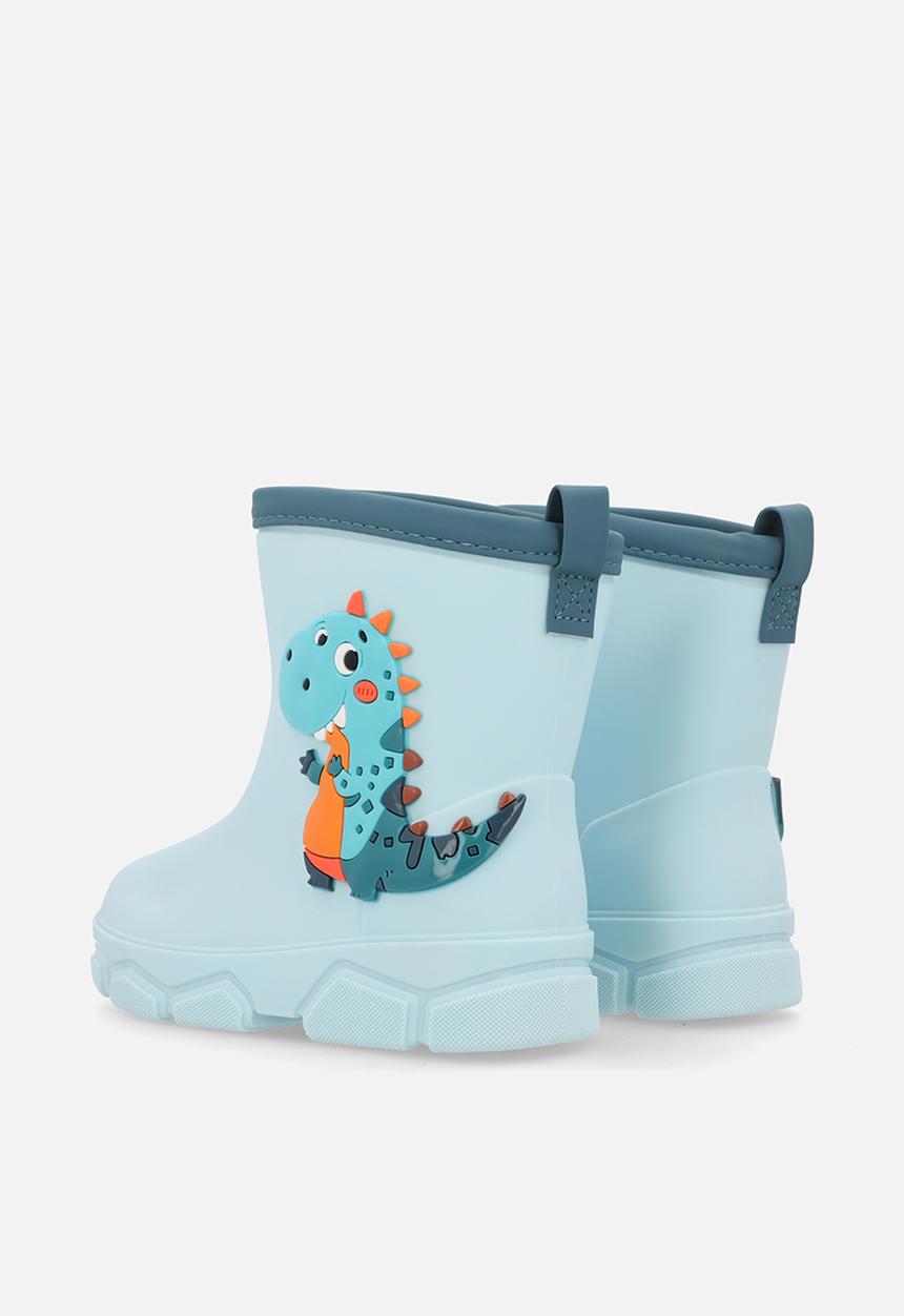 Pop Candy - Dino rain boot - pastel blue