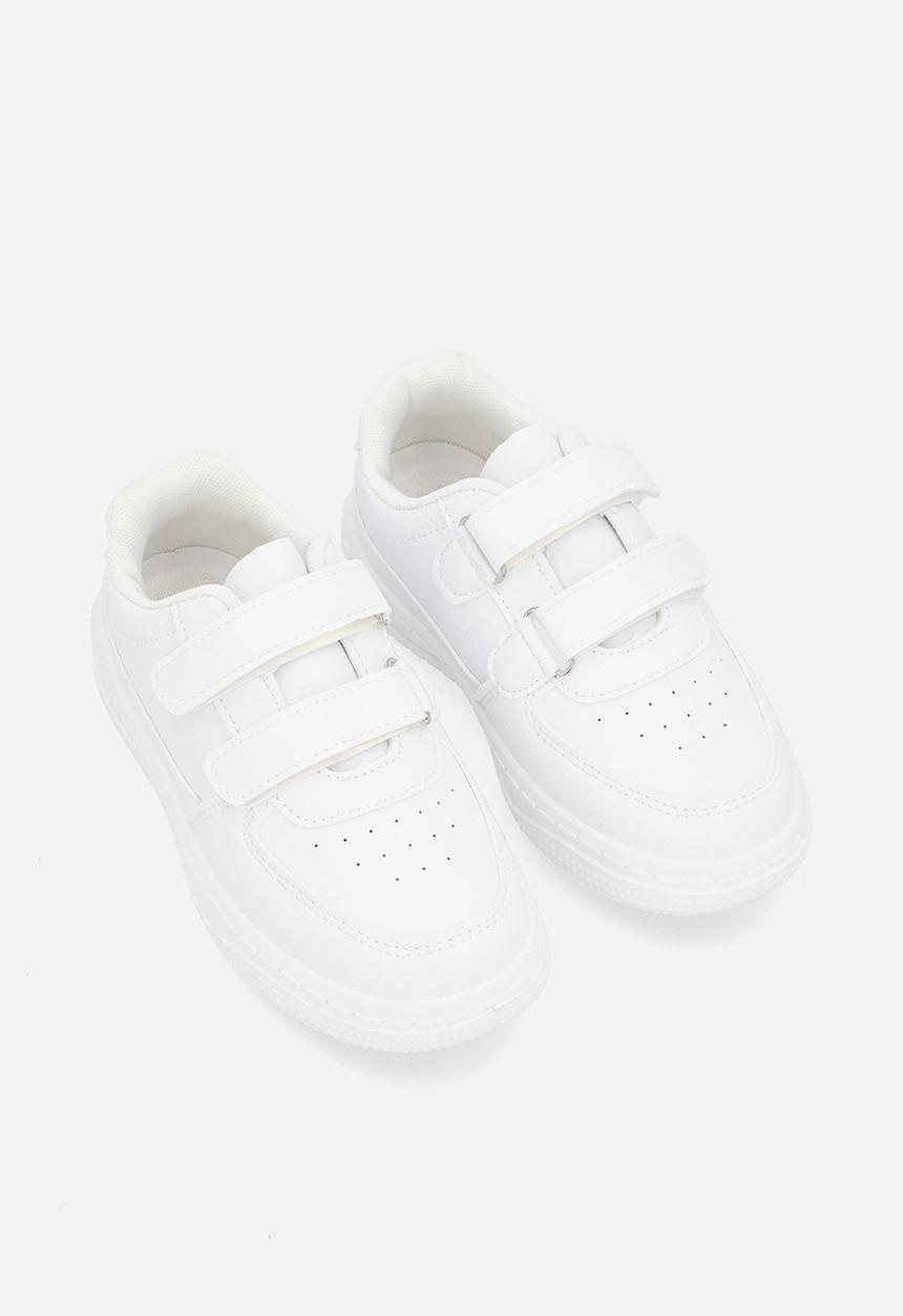 Pop Candy - K adjustable fasteners strap sneaker - white
