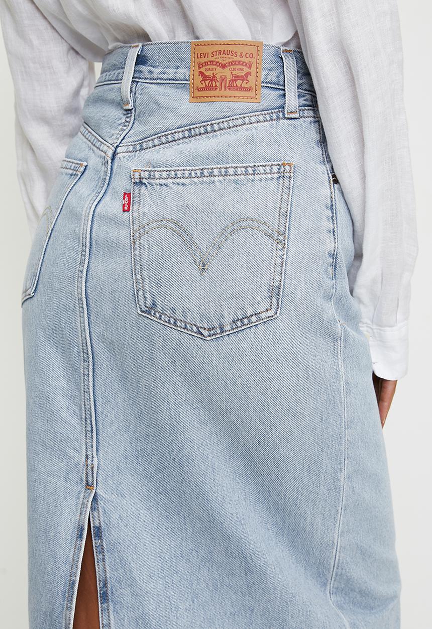 Levi’s® - HR Back Slit Skirt - Intense Subject