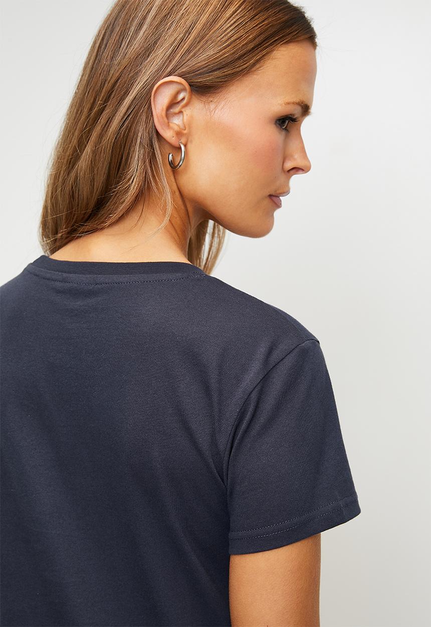 Reebok - Wren 2 Colour Logo Crew Ss Tee - Vector Navy