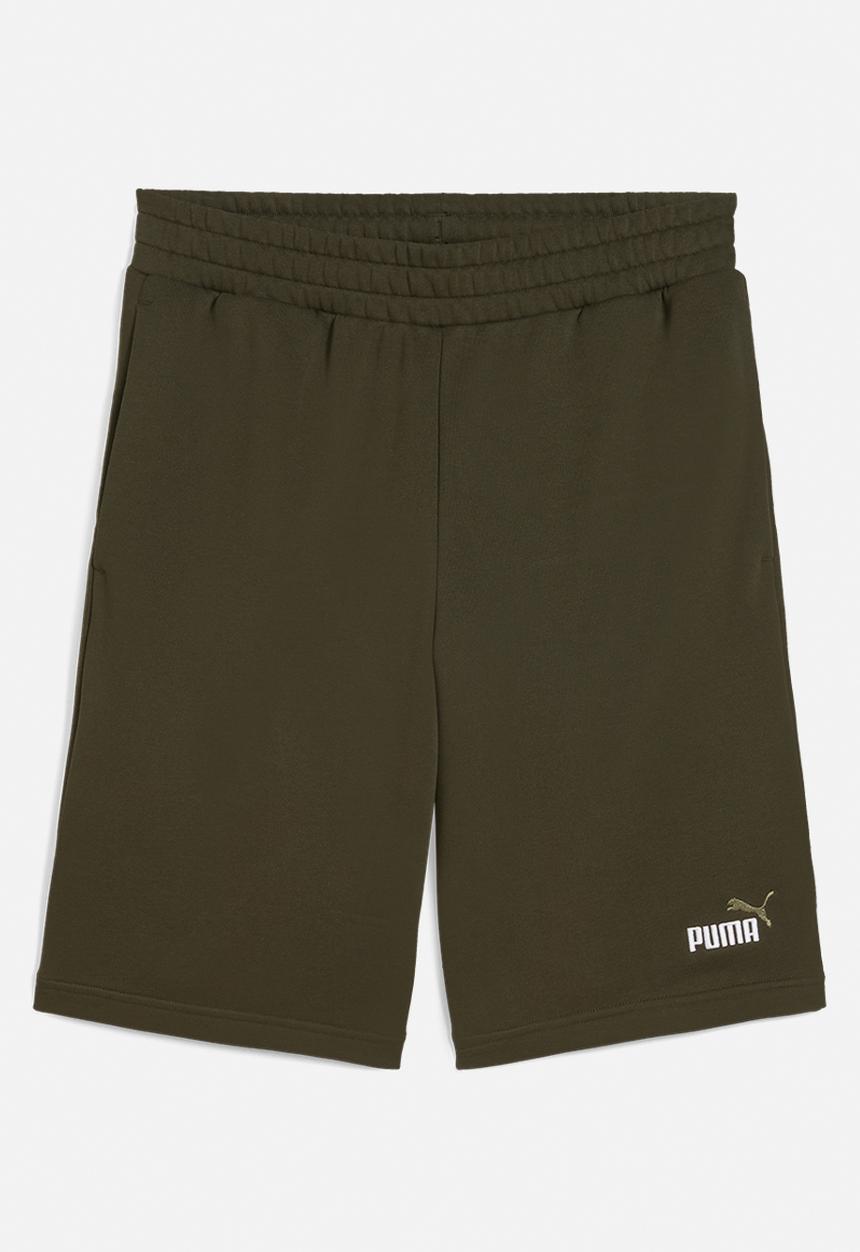 PUMA - ESS 2 COLOR No. 1 Logo Shorts 10" TR - Dark Olive