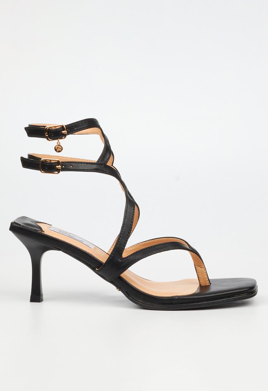 Miss Black - Gelato 3 gladiator heel - black