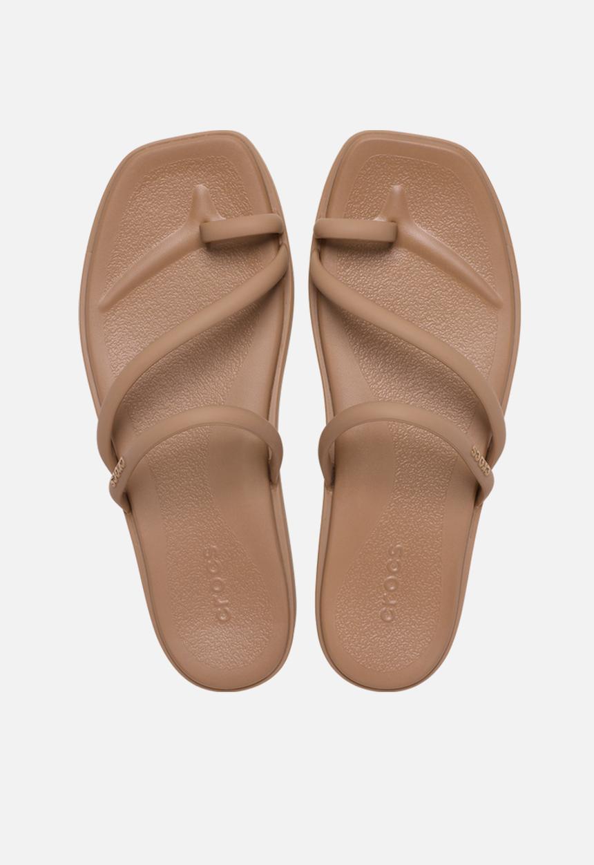 Crocs - Miami i toe loop sandal - milk chocolate