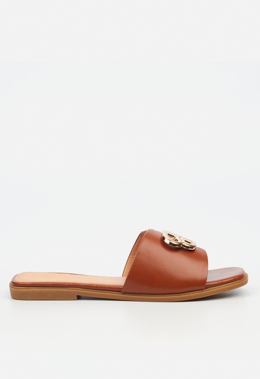 Miss Black - Syrup 1 flat sandal - tan