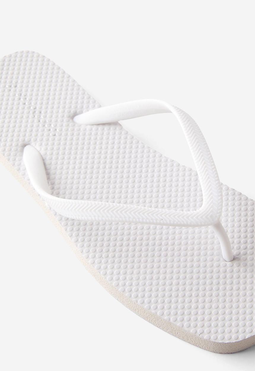 Cotton On - Square toe flip flop - white