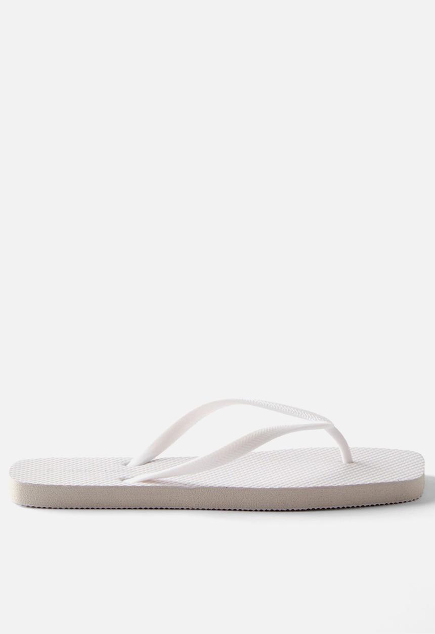 Cotton On - Square toe flip flop - white