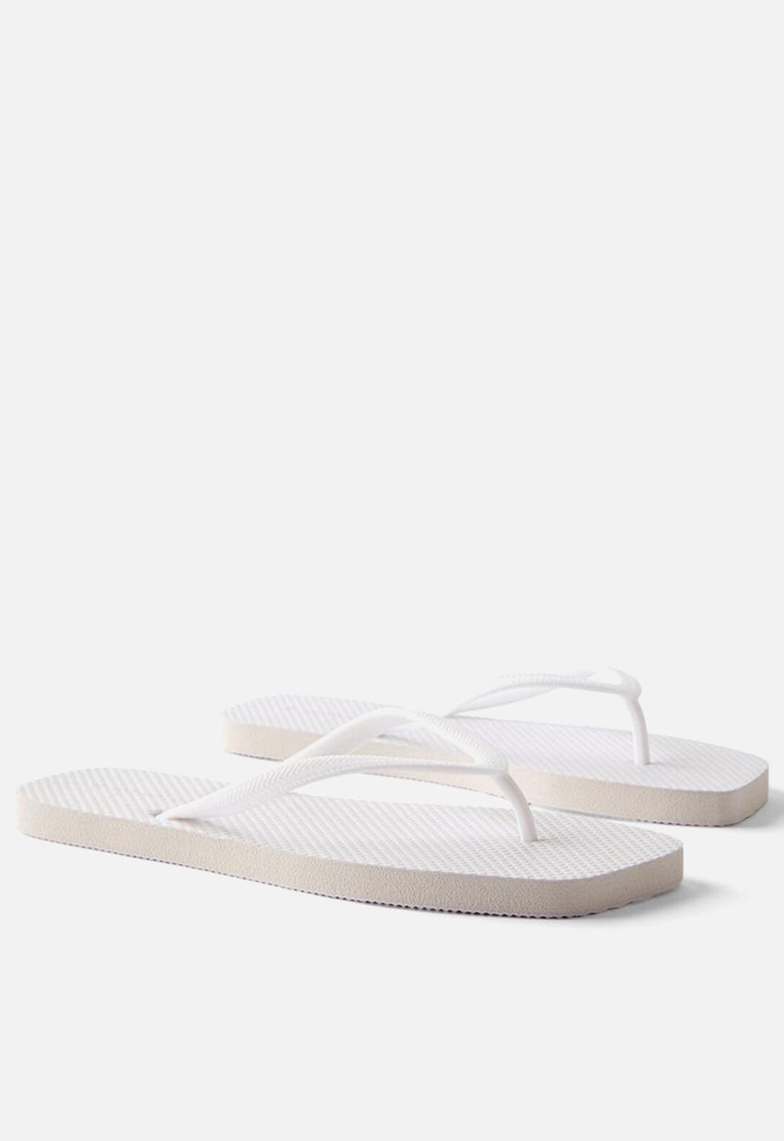 Cotton On - Square toe flip flop - white