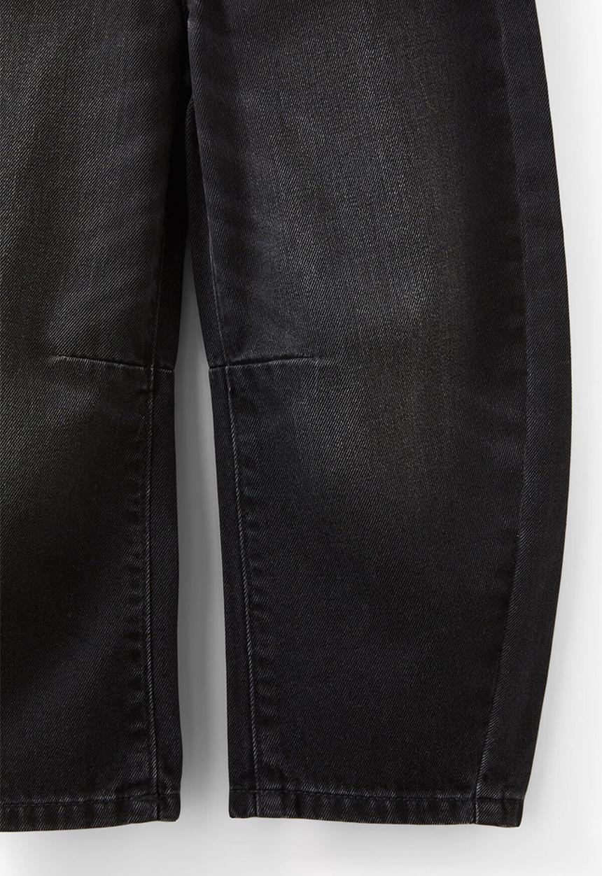 Cotton On - Unisex barrel leg denim jean - balmoral black