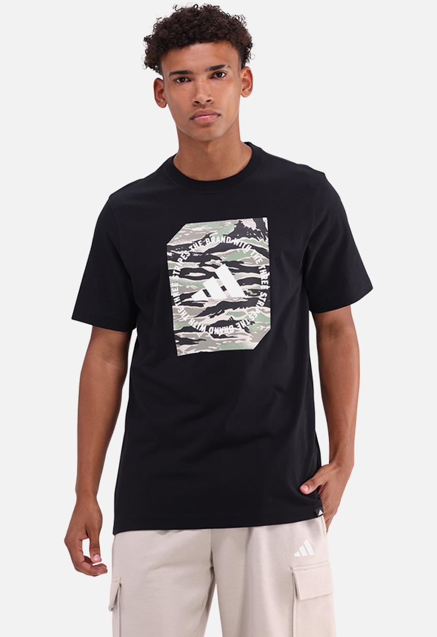 adidas Performance - Camo Shape Graphic T-Shirt - Black