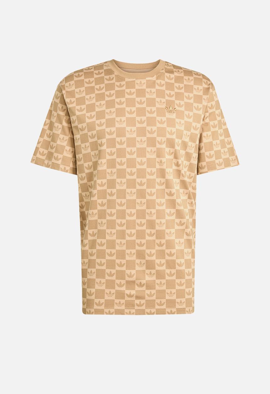 adidas Originals - Monogram Loose Tee - Brown