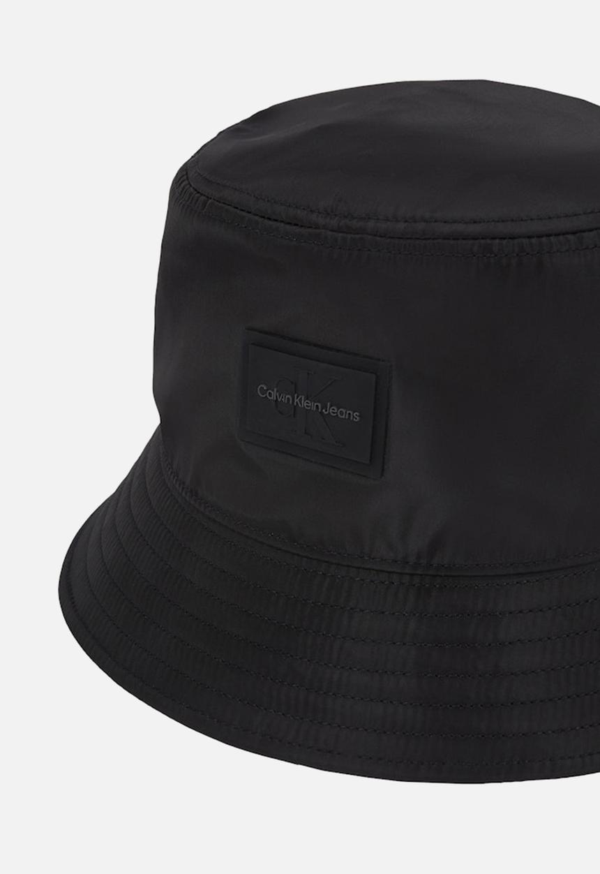 Calvin Klein - Mono Logo Patch Bucket Hat - Black