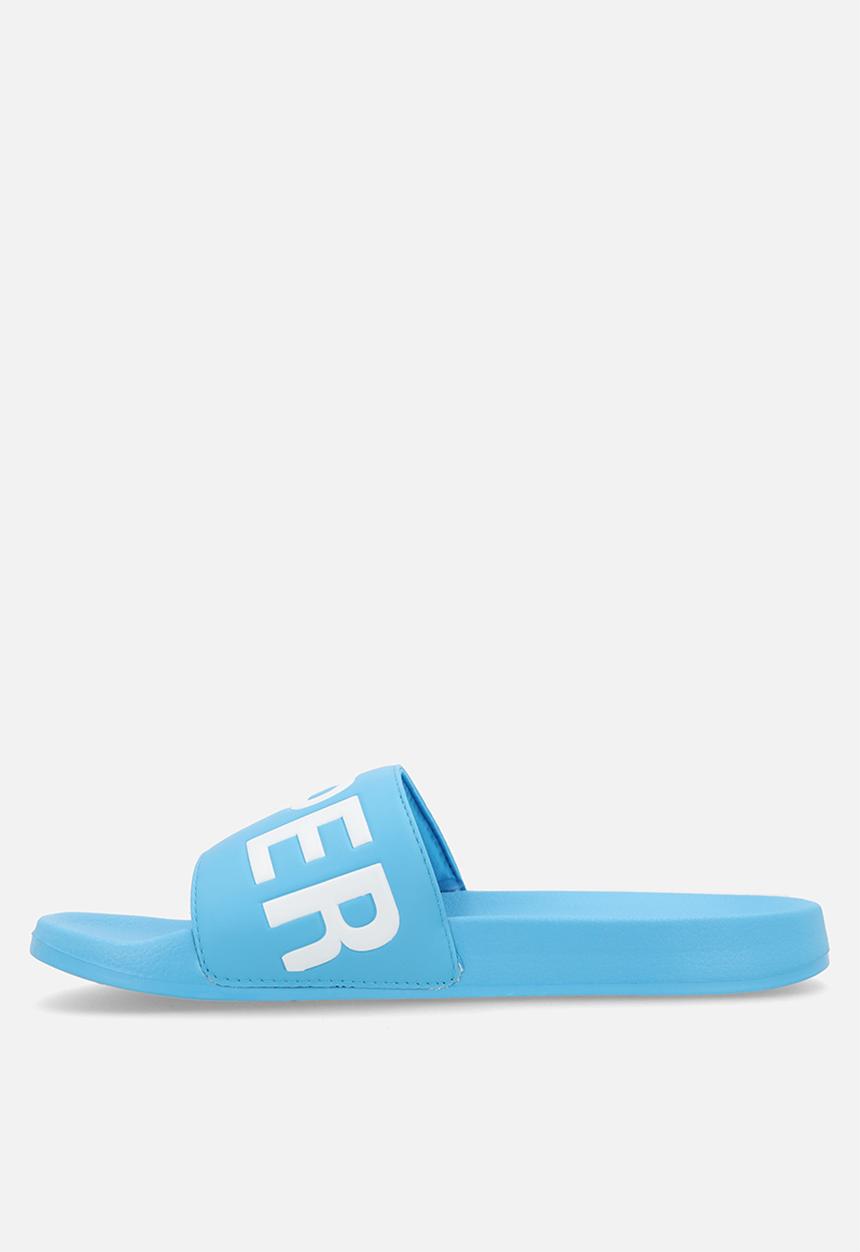 Superdry. - Core graphic pool slide - blue