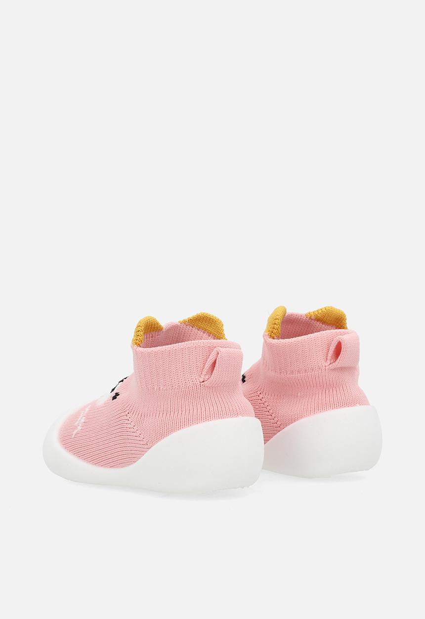 Pop Candy - Sock boot - pink & white