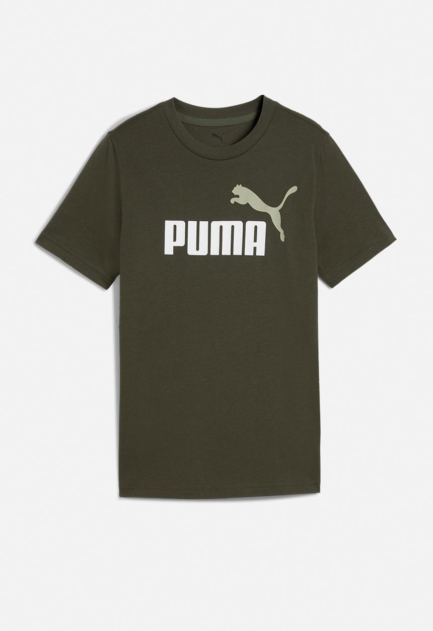 PUMA - Ess 2 Color No.1 Logo Tee B-Dark Olive