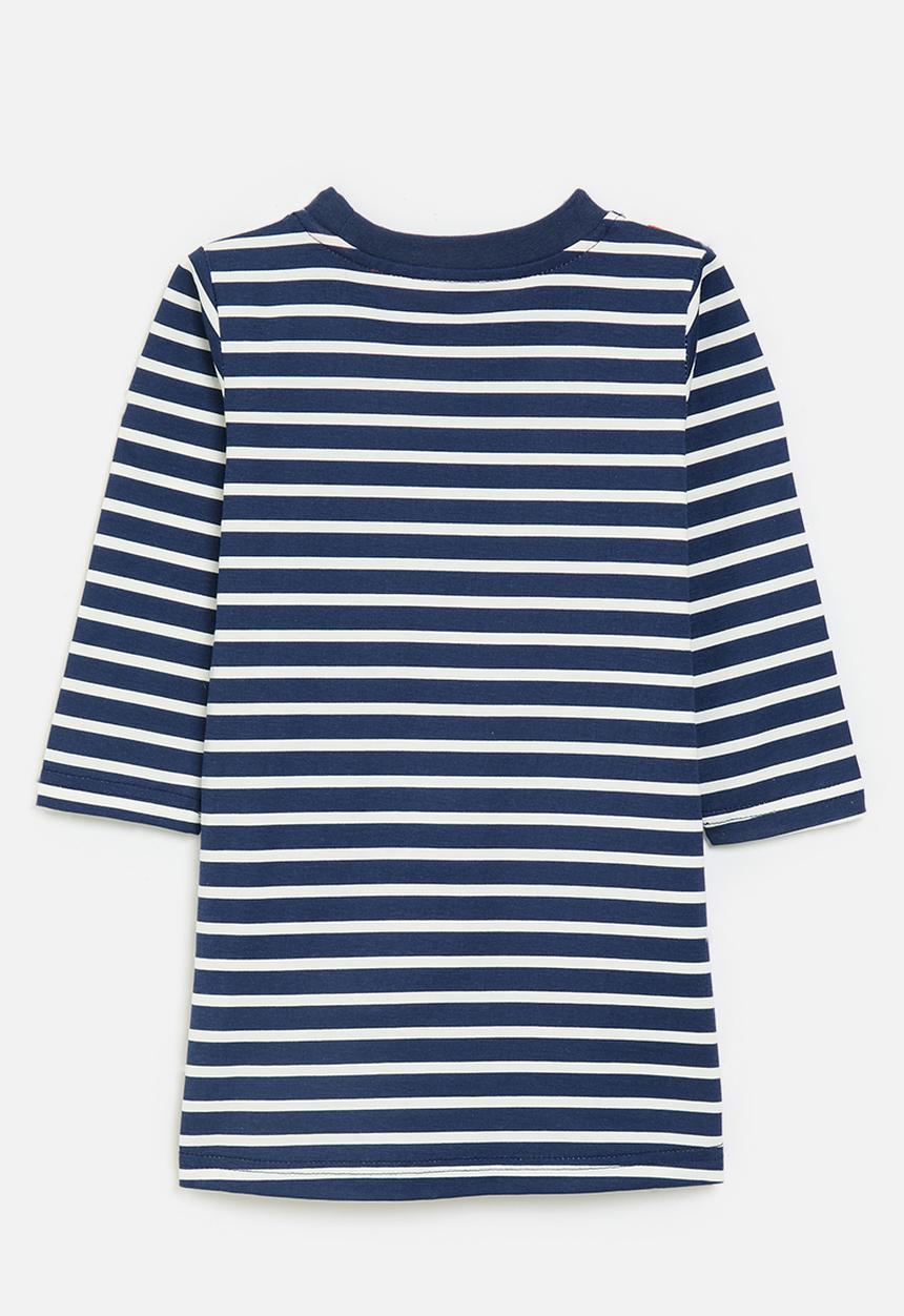 Pop Candy - Striped dress - blue & white