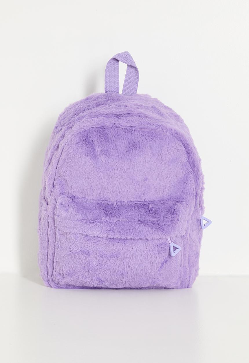 Pop Candy - Plush fabric backpack - pastel purple