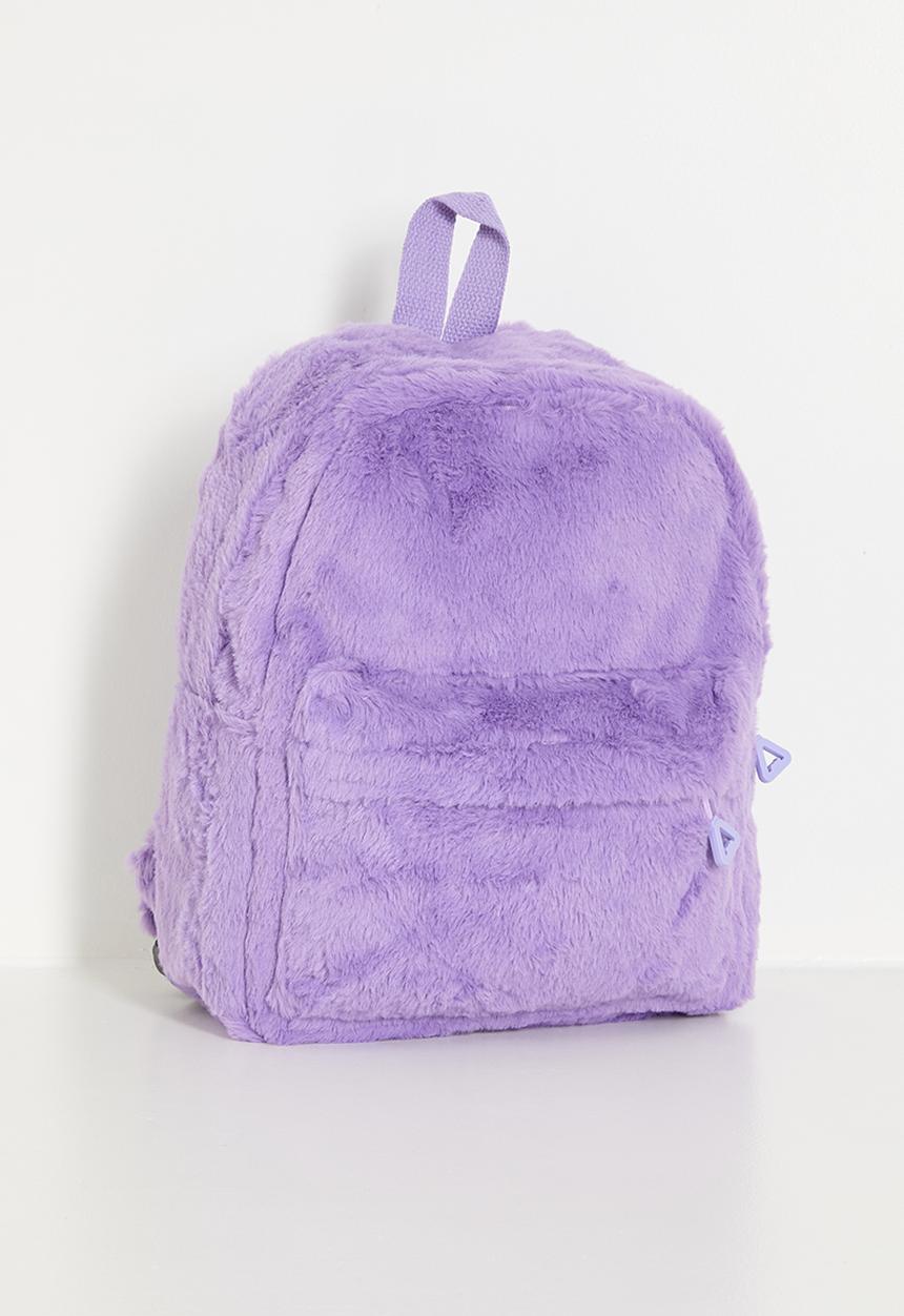 Pop Candy - Plush fabric backpack - pastel purple