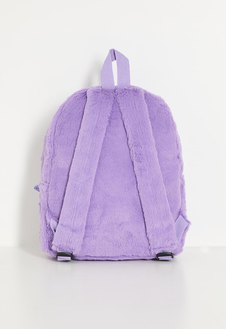 Pop Candy - Plush fabric backpack - pastel purple