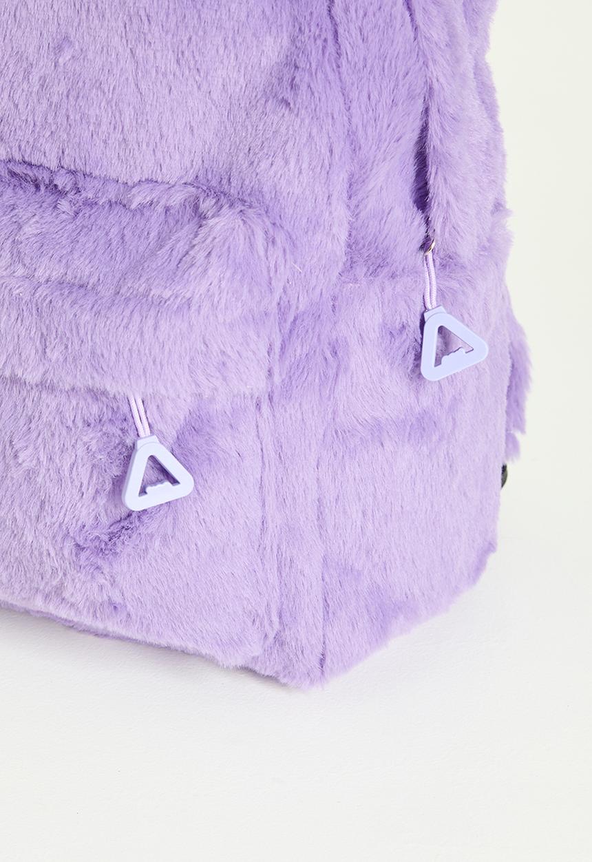 Pop Candy - Plush fabric backpack - pastel purple