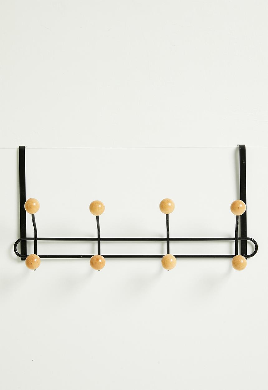 Storage Solutions - Over-the-door hook rack - black