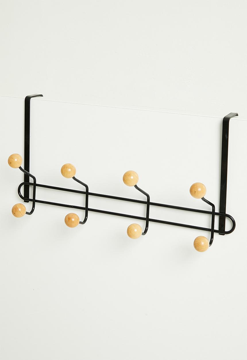 Storage Solutions - Over-the-door hook rack - black