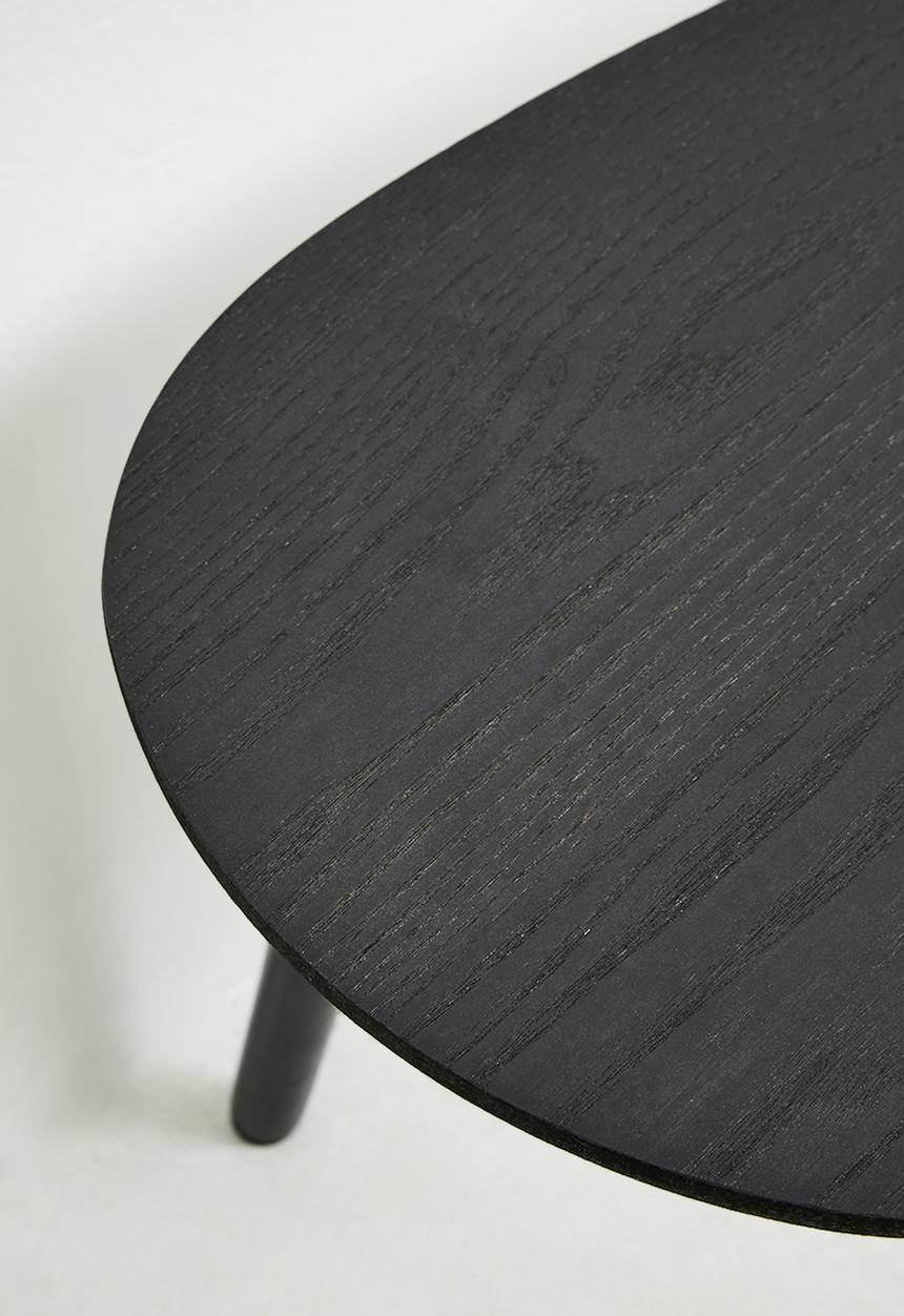 H&S - Pebble nesting coffee table set of 2 - black