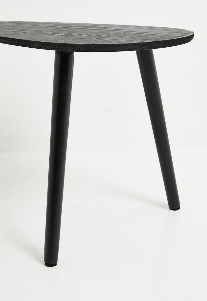 H&S - Pebble nesting coffee table set of 2 - black