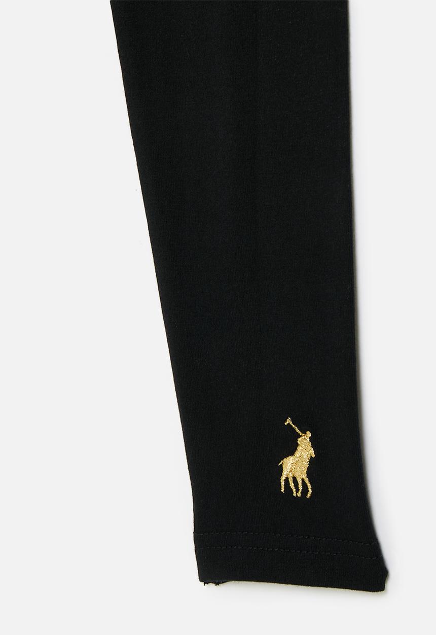 POLO - Core girls victoria full length legging - black