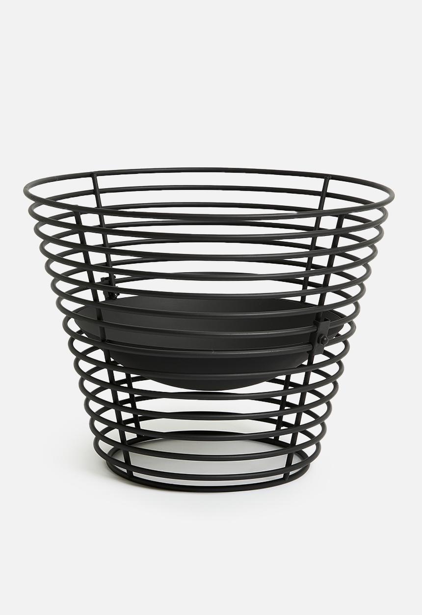 H&S - Nest fire pit - black