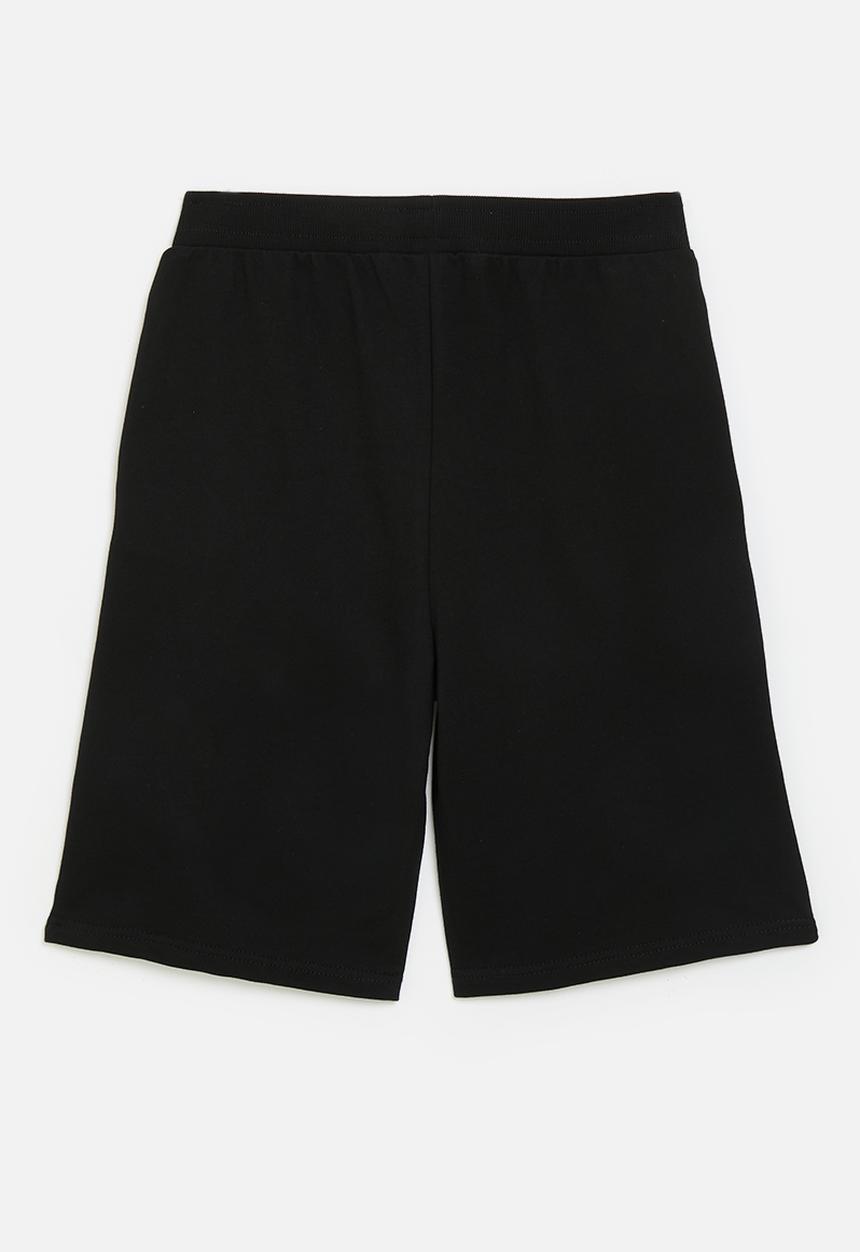 POLO - Boys preston printed short - black
