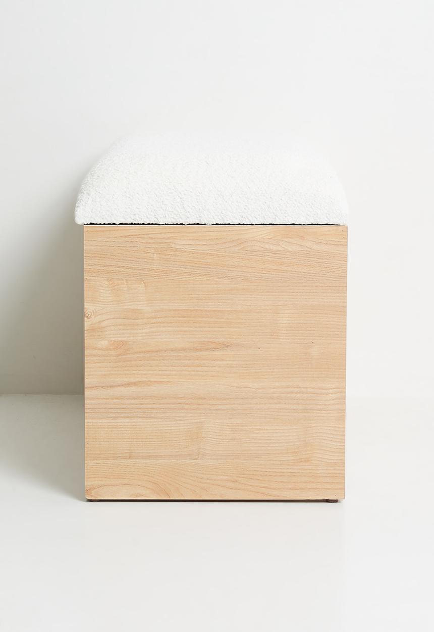 Sixth Floor - Lindo storage ottoman - natural