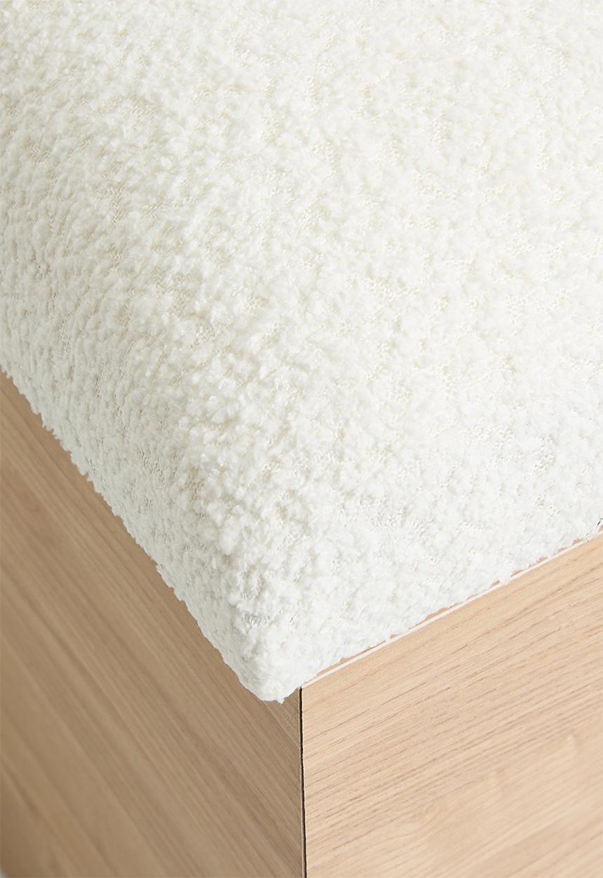 Sixth Floor - Lindo storage ottoman - natural