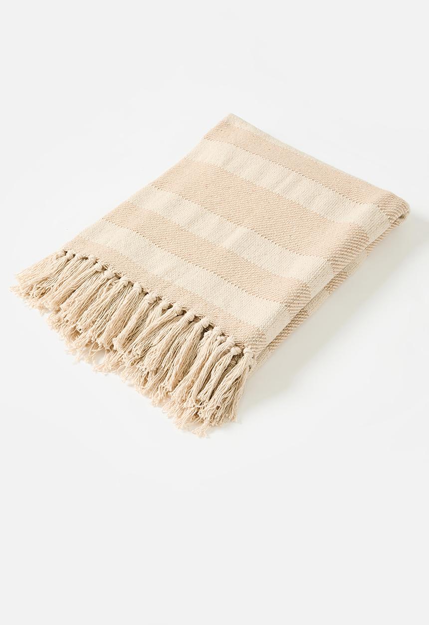 H&S - Manta cotton throw - natural