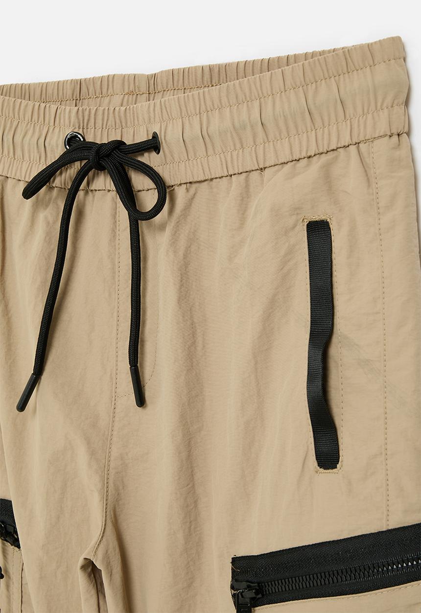 SOVIET - Boys fashion nylon short - new khaki