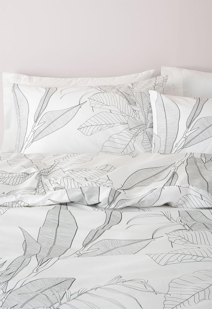 Linen House - Tropical White Duvet Cover Set - white