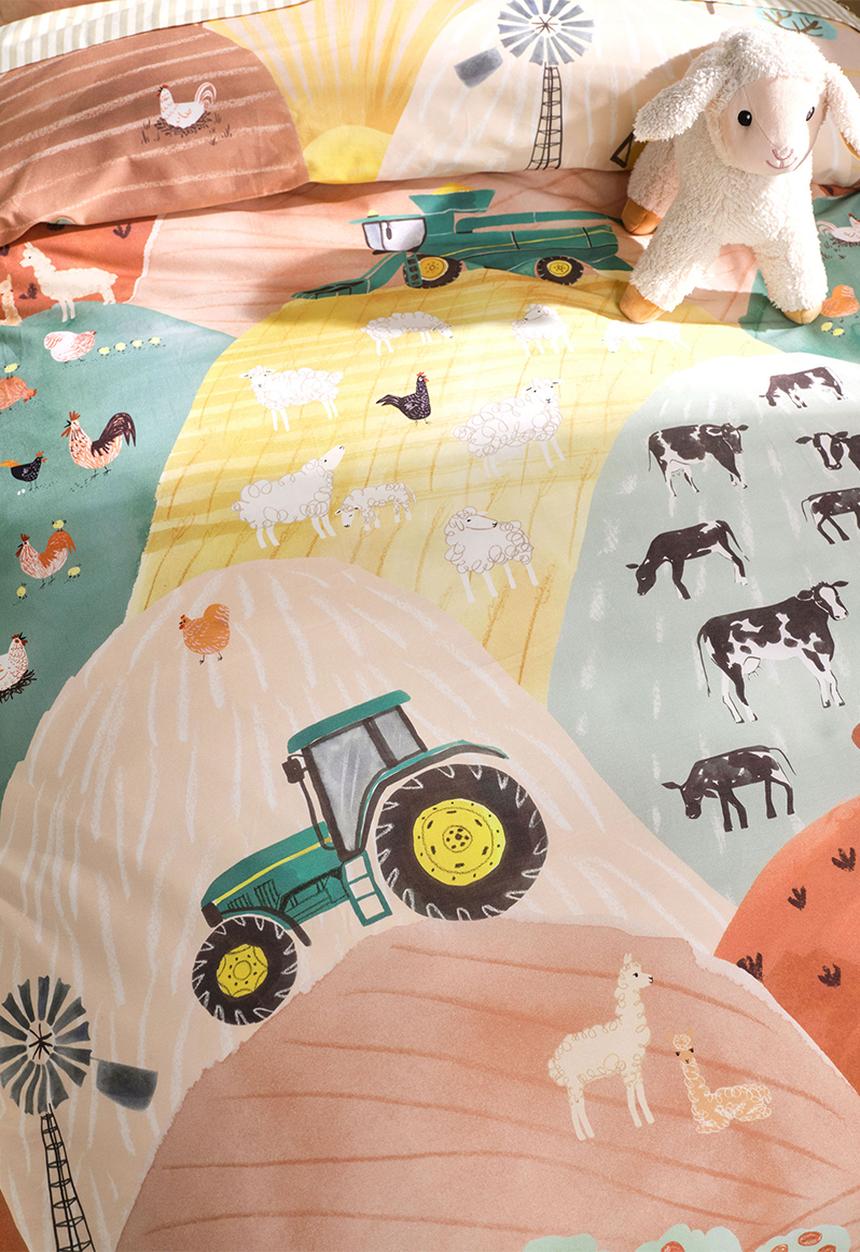Linen House - Sunset Harvest Rust Duvet Cover Set - multi