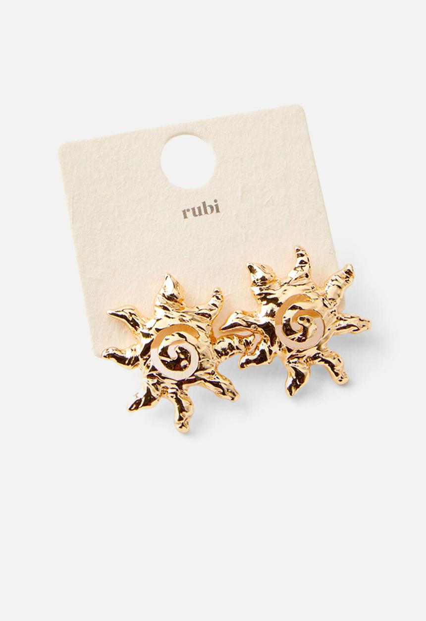 Rubi - Mid Charm Earring-Gold