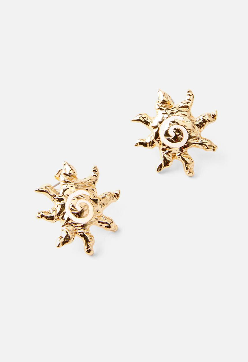 Rubi - Mid Charm Earring-Gold