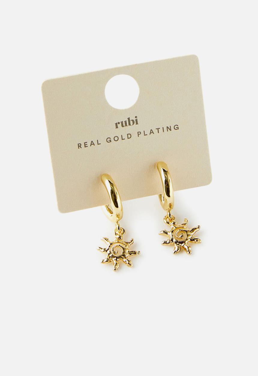Rubi - Huggie Hoop Earring - Gold