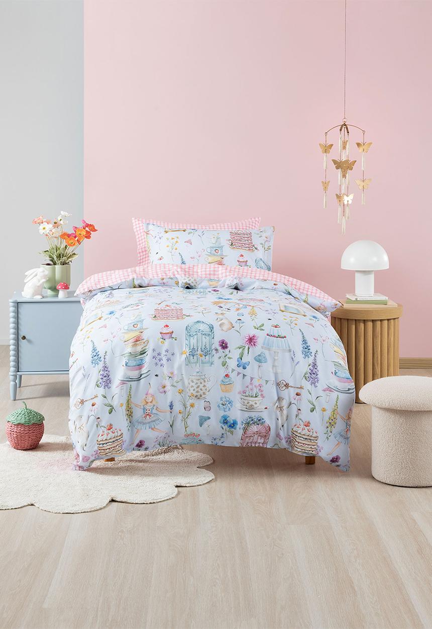 Linen House - Magic Meadow Bluebell Duvet Cover Set - multi