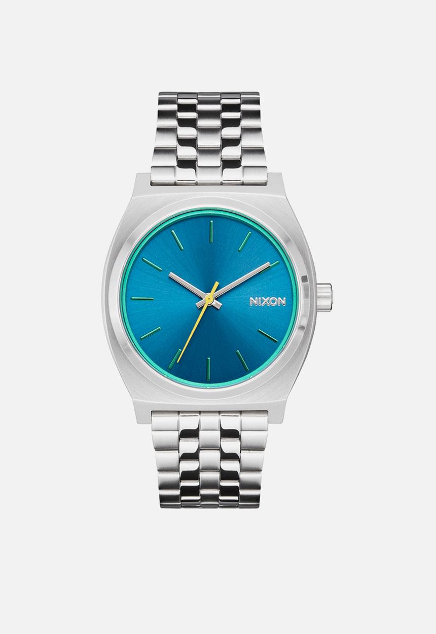 Nixon - Time Teller Watch - Silver / Byron Blue
