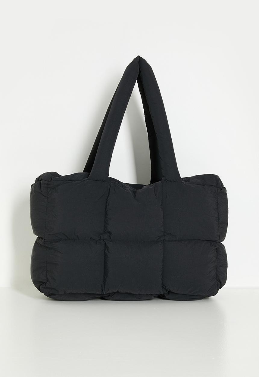 Pop Candy - Quilted tote bag - black