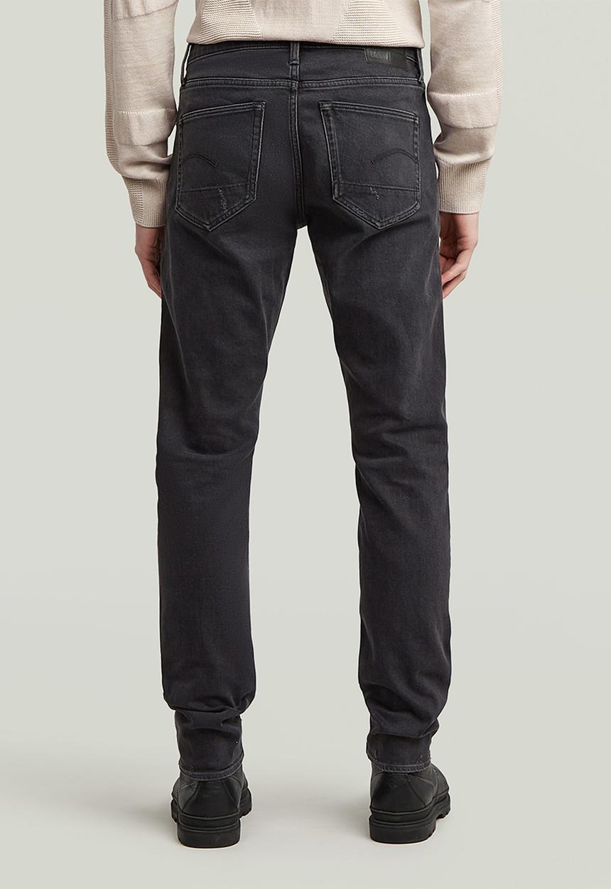 G-STAR - 3301 Slim - Worn In Ripped Grey Sacramento