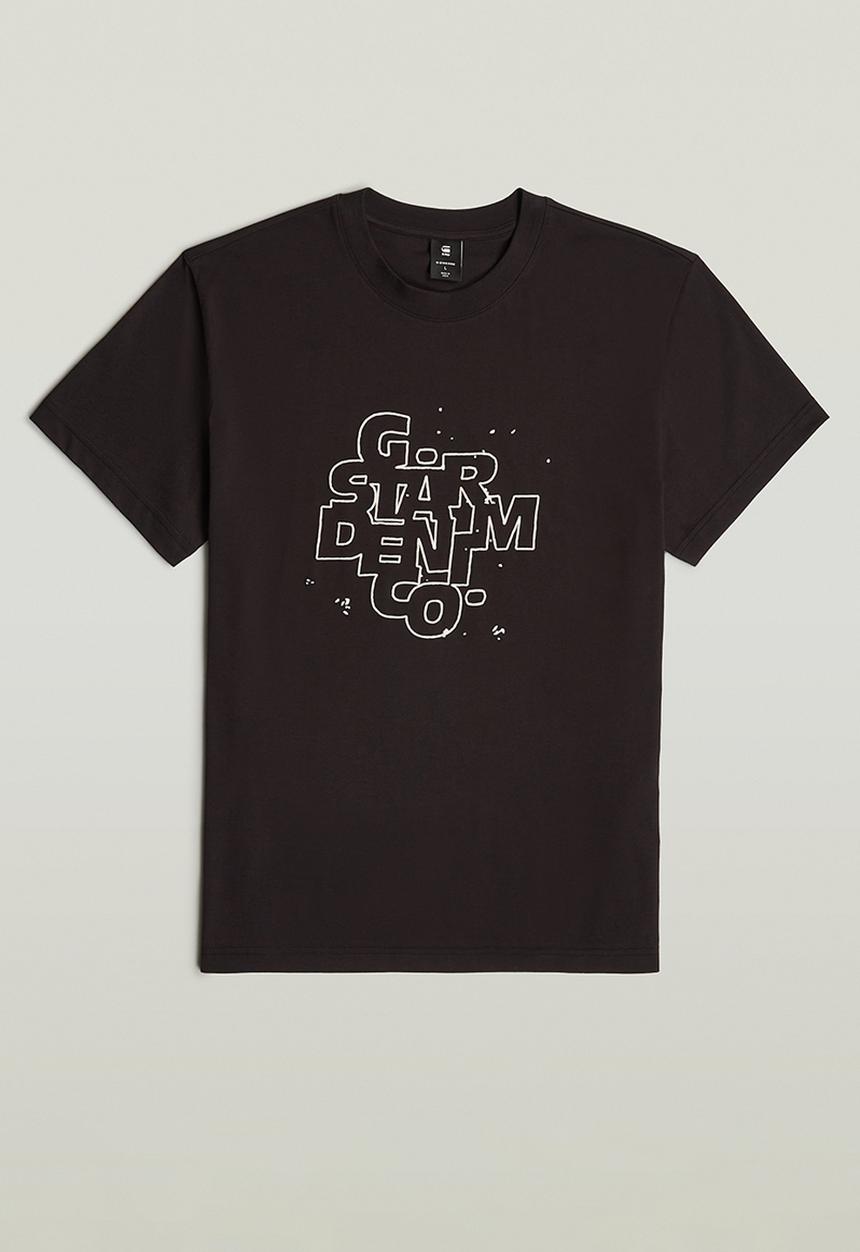 G-STAR - Hd Print R T - Dk Black