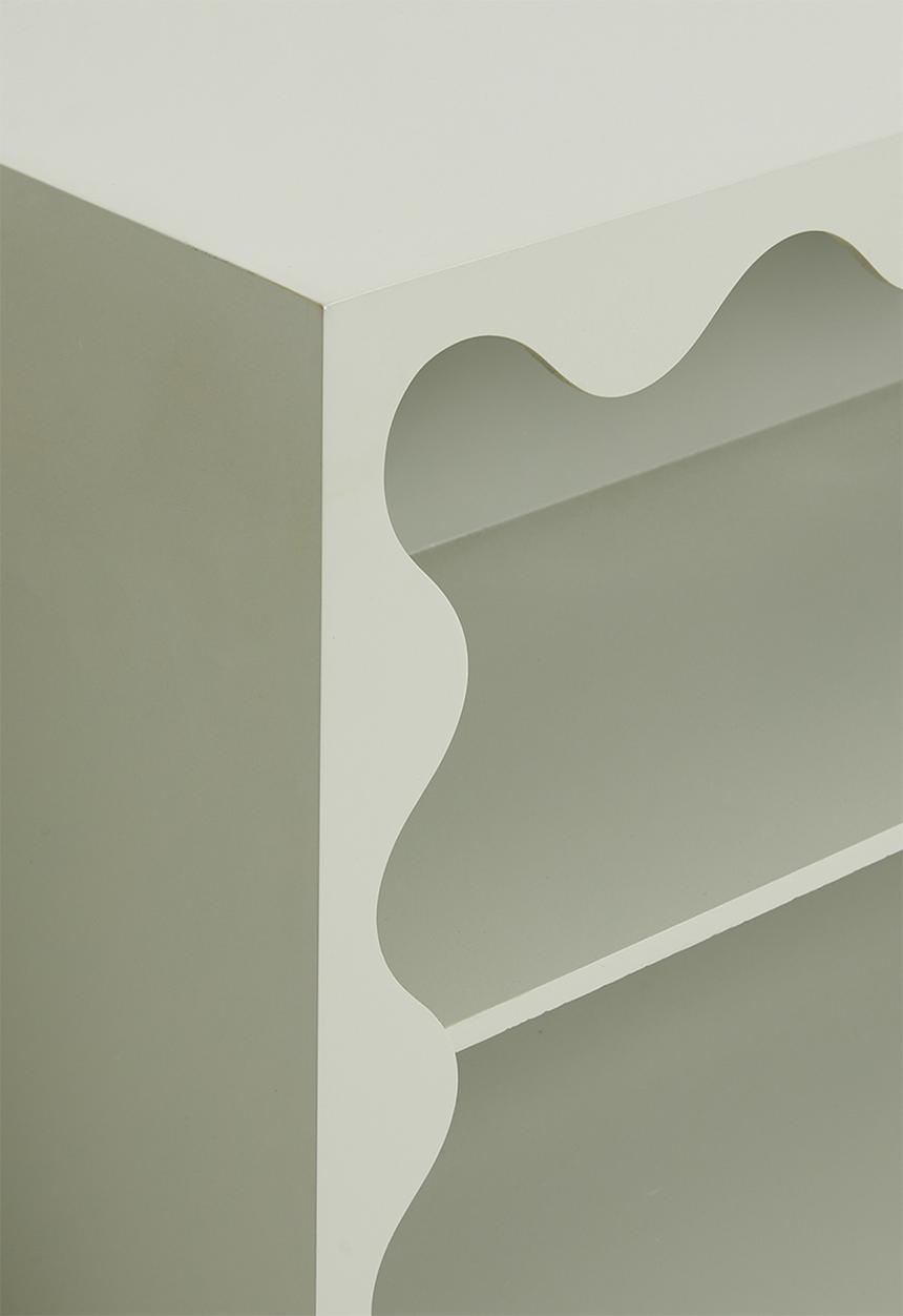 Sixth Floor - Neptune long wide shelf - grey