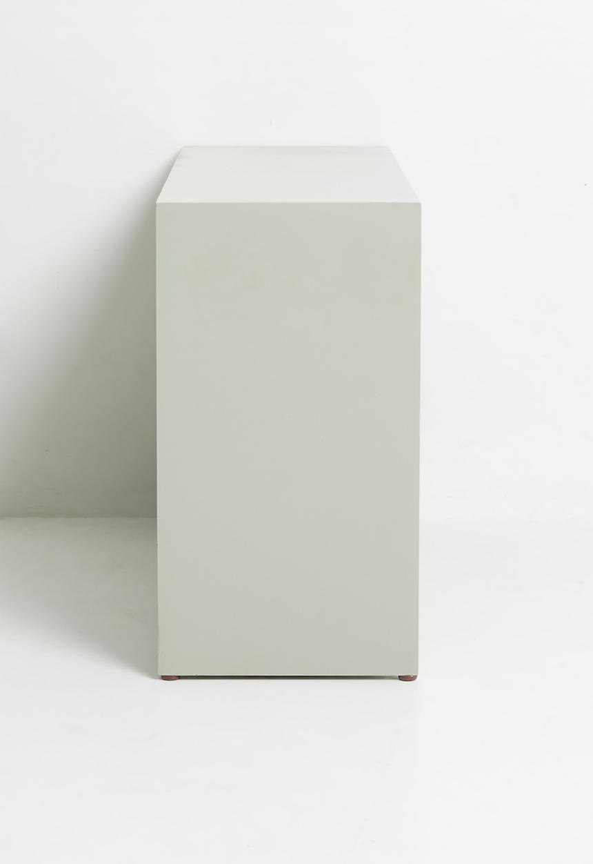 Sixth Floor - Neptune long wide shelf - grey