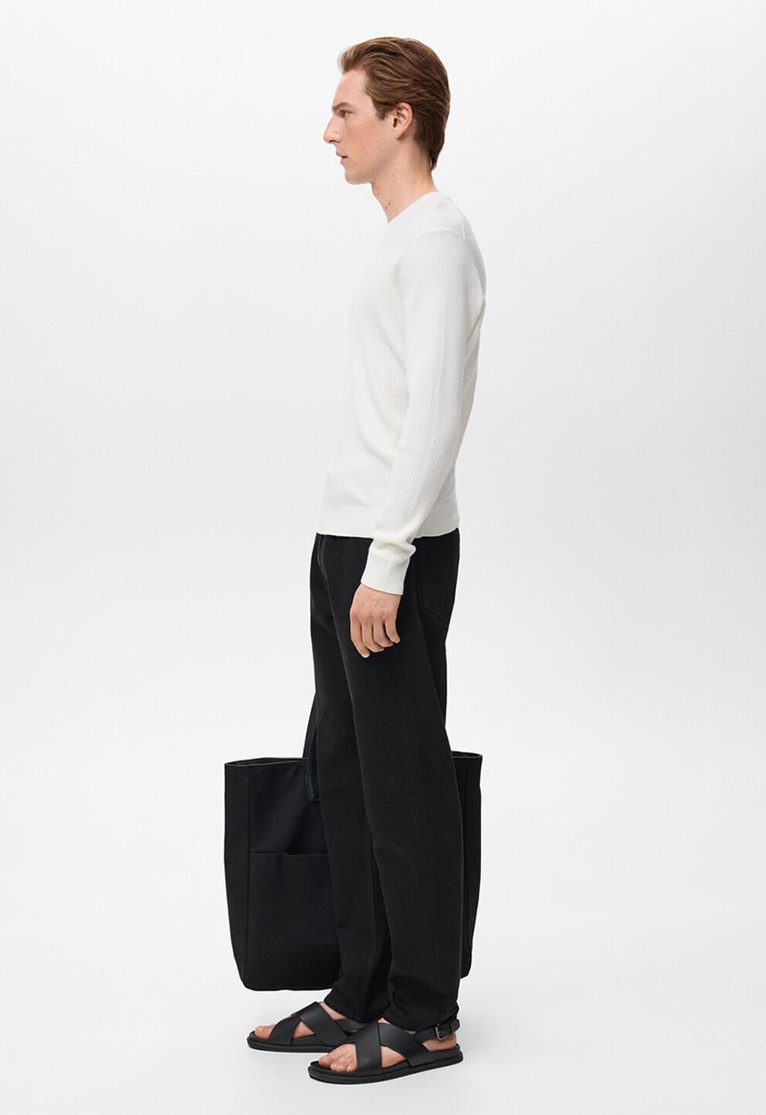 MANGO - Jeans Bob - Black Denim