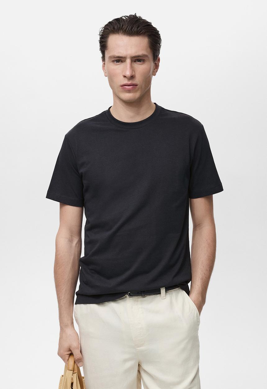 MANGO - Camiseta Cherlo - Navy